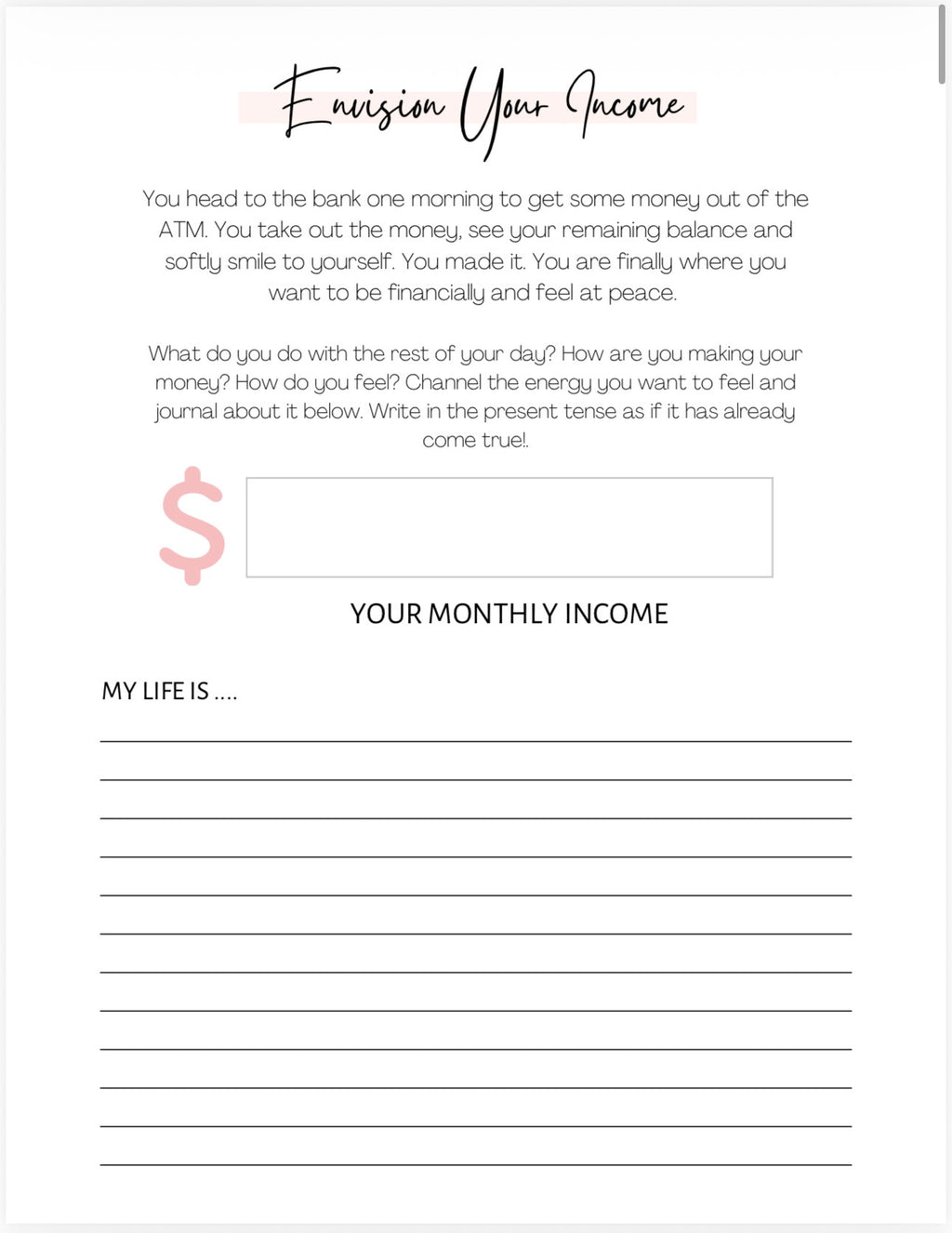 Money Manifestation Journal (PDF)